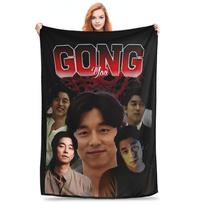 Gong Yoo  Fuzzy Blanket  Awesome Throw Blankets for Home 200x150cm Plush Thin Quilt, 30x40in