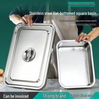 6.6L Stainless Steel Deep Food Pan with Lid