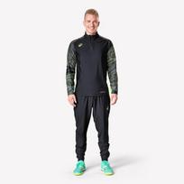 Decathlon Vyriškas futbolo treniruočių džemperis su pusiniu užtrauktuku L