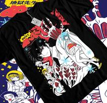 Nube  Jigoku Sensei Nube Anime Nueno Meisuke Tamamo Kyosuke Shirt Black Unisex T-Shirt L
