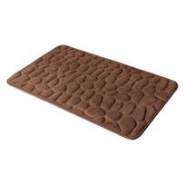 Memory Foam Bathroom Mat Non-Slip PVC Backing Super Soft Absorbent Memory Foam Bath Rug with 3D Embossed Pebble Design Floor Mat 60x90cm kava