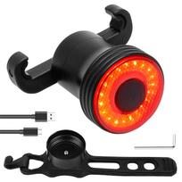 Bike Tail Light Auto On/Off Bright 20 LEDs Rear Bike Light 5 Lighting Modes USB C Rechargeable IP65 Waterproof Bicycle Taillight juoda