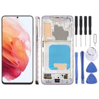 For Samsung Galaxy S21 5G SM-G991B 6.12 inch TFT LCD Screen Digitizer Full Assembly with Frame, Not Supporting Fingerprint Identification auksinė