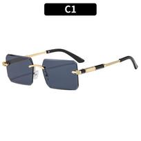 Women's sunglasses - unisex fashion square rimless sunglasses