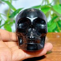 5 cm Juodo Obsidiano Kaukolė, Šventiniai Rankdarbių Papuošalai juoda