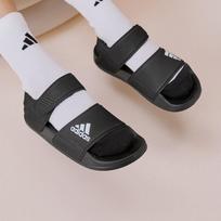 adidas Adilette šlepetės Pagrindinė juoda Debesėlių balta (GS) 35.5