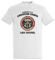 Amerikos Samoa universiteto marškinėliai „Better Call Fun Goodman Saul“ simbolio ženklas S