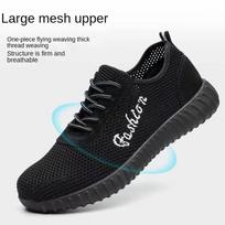 Summer Labor Insurance Shoes Steel Baotou Anti-smashing and Puncture-proof Lightweight Safety Protective Shoes 36