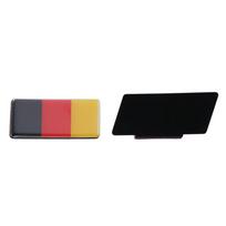 Crystal Drop Glue Aluminum Alloy Sticker Germany Flag Car Emblem Badge Germany 6.5*3.5cm Germany Flag Emblem Metal Buckle
