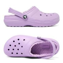 Crocs Vaikams Suaugusiems Klasikiniai Pamušti Mediniai Batai Kailiniai Namų Batai K 207010 5 poros Orchid/230