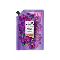 LUX, Juodoji orchidėja ir kadagio aliejus kūno prausiklis, papildymas, 1 l, minkštai ir spindinčiai odai, su glicerinu, be parabenų, moterims