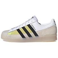 Adidas Originals Superstar Retro Versatile Casual Durable Low-Top Skate Shoes Unisex Sneakers Khaki White GX2887 36