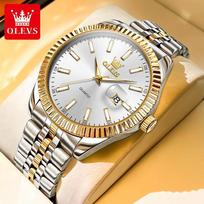 Olitis Minimalistinis vyriškas auksinis kvarcinis laikrodis - Klasikinis mados stilius, įkvėptas Rolex
