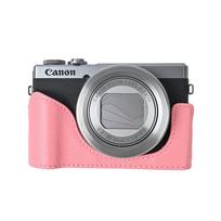 G7X2 3 PU odos pusiau dėklas fotoaparatui Canon G7X II III Mark II III G7X2 G7X3 Baterijos atidarymas Apatinis dangtelis
