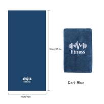 Gym Towel Microfiber Sports Towel for Men and Women, Super Soft and Quick-Drying Towel, for Tennis, Yoga, Cycling, Swimming 40x95cm tamsiai mėlyna spalva