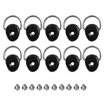10Pcs Kayak D Rings with Screws Elastics Rope Pull Buckles Sailing Camping Hardware for Boats Deck Mount Fitting Enduring 1