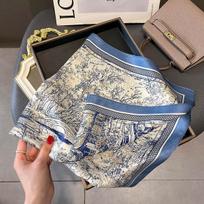 100% gryno šilko skara moterims Foulard Aukštos kokybės kvadratinis spaudinys Plaukų kaklaskaris Ponios skara Apklotai Hidžabo Bandana Skaros Bufanda Real Silk 65x65cm