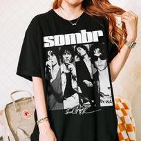 Sombr Pasaulinis Turas Muzikinė Dovana Moterims ir Vyrams Unisex  BT1966 Unisex Marškinėliai M black