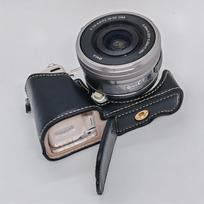 PU Leather Camera Half Case for Sony NEX5 NEX-5 NEX5R NEX-5R NEX5T NEX-5T Battery Opening Bottom Cover juoda