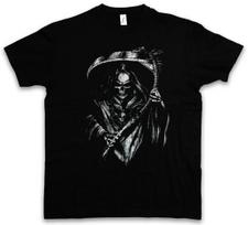 Death Skeleton Scythe Cloak Hood Grim Reaper T Shirt New 100 Cotton Short Sleeve ONeck Tshirt Casual Mens Top S