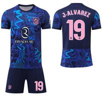 2025-26 Real Madrid juodas treniruočių/vartininko marškinėlis #9Mbappé #7 Vinícius Futbolo marškinėliai 16
