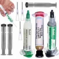 Rosfix Flux 338 Soldering Kit + Liquid Tin 183°C + 2X Plunger, 2X Needle + Rosfix Flux Soldering Flux Rma-223 With Plunger And Needle