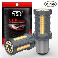 2 vnt. dviejų spalvų 1157 BAY15D P21/5W LED Canbus T20 7443 W21/5W LED lemputės T25 3157 P27/7W Automobilio DRL Posūkio signalo lemputė Automatiniai žibintai Switchback Geltona Balta 1157 BAY15D P21/5W