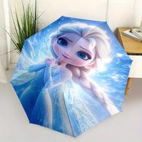 Elsa, Frozen Themed Automatic opening and closing folding umbrella, 8 rib windproof, compact travel design, suitable for all occasion | Fash