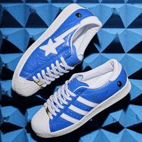 adidas Superstar Vintage Bape Mėlyna Balta 42 white