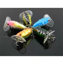 Hengjia žvejybos masalas 4,4 g / 4 cm „Cicada Bait“ plastikinis vabzdžių masalas 5 vnt.