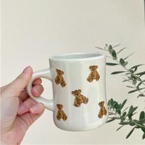 Mielas Meškiuko Puodelis Keramikinis Puodelis Pienui Arbatai Kavai Puodelis su Ženklu Unikalios Dovanos Bear cup