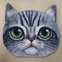 35x36 cm 3D mielas katės šuns galvos biuro pagalvės pagalvės užvalkalas Animacinis pliušinis minkštas žaislas vaikams Lėlė Plaunama namų sofa automobilio pagalvėlės užvalkalas