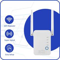 Belaidis „Wi-Fi“ kartotuvas „Wi-Fi“ plėstuvas „Ultraboost“ „Wi-Fi“ stiprintuvas ilgo nuotolio repiter 300M „Wi-Fi“ stiprintuvo prieigos taškas EU Plug balta