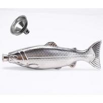 Upėtakio formos kišeninis buteliukas 5oz alkoholio butelis su piltuvėliu Mini kišeninis buteliukas Nerūdijančio plieno vakarėlio gėrimų indas lauko kelionėms Flask with a Funnel