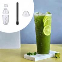 Cocktail Shaker Anti Leakage Comfortable Grip Drink Mixer for Smoothie Home Use Pubs 500ml