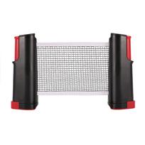 Table Tennis Ping Pong Support Retractable Net Tool For Training (black and red)