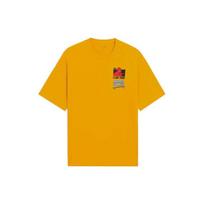 Li-Ning X Marvel Spider-Man Cartoon Print Short Sleeve T-Shirt Unisex Tops Citrus-Yellow AHSSB89-2 L