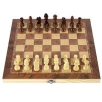 3 In 1 Chess Game Board Wooden Chess Board Sets Exquisite Chess Set Chess And Checkers Game Set Travel Chess Sets raudona