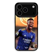 Case For iPhone 17 Pro Vini JR Wallpaper Real Madrid Blue and yellow Maniacase juoda