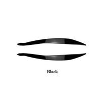 2pcs Car Headlight Eyebrow Eyelids For BMW 5 Series F10 F11 2015 2016 2017 Front Headlamp Stickers Trim Cover Auto Body Kits juoda