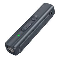 Ultrasonic Bark Deterrents Trainer Rechargeable with LED Flashlight Anti-Bark Dog Training Equipment Handheld for Indoor Outdoor pilka spalva