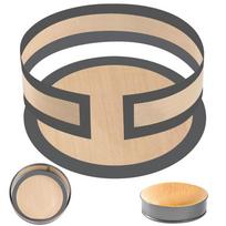 New NonStick Silicone Baking Pad Flat Bottom Reusable Baking Mat Set Easy to Clean Heat Resistant Cake Liners Oven dangaus mėlyna spalva