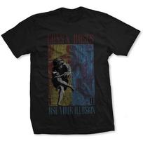 Guns N Roses Use Your Illusion Slim Fit T-shirt Large Black Unisex T-Shirt M