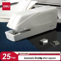 Deli Electric Automatic Stapler CN plug (adapter included) balta spalva