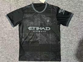 Man City 2023 m. Premier League marškinėliai - Haalandas, De Bruyne, Rodri L