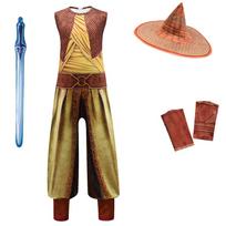 Naujas filmas „Raja ir paskutinis drakonas“ Vaikams Cosplay Legenda Helovino kostiumas Raja Bodžiuit Prašmatnus rinkinys Vaikų pasirodymų kostiumas 110cm