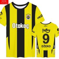 Vietinė Super Fenerbahce komanda Dzeko Futbolo Marškinėliai Vyrams Moterims Gerbėjams Trumpomis Rankovėmis Marškinėliai Vaikų Sportiniai Marškinėliai Apranga L