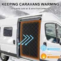 Žiemos stumdomųjų durų užuolaidos Laikinas šilumos durų tinklelis Furgonui Magnetinis užsegimas Fiat Ducato Peugeot Boxer Citroen Relay 2006