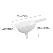 Kitchen Food Grade Material Funnel For Convenient Refueling Plastic For Household Oil Leakage Large-diameter Oil Pouring Funnel white