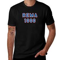 REMA 1000 Marškinėliai Medvilniniai Marškinėliai Aukštos Kokybės Marškinėliai Vyriški Paprasti Marškinėliai S juoda